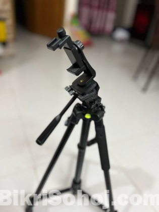 Zomei T120 Tripod With Mobile Vlogging Holder(360 Degree)